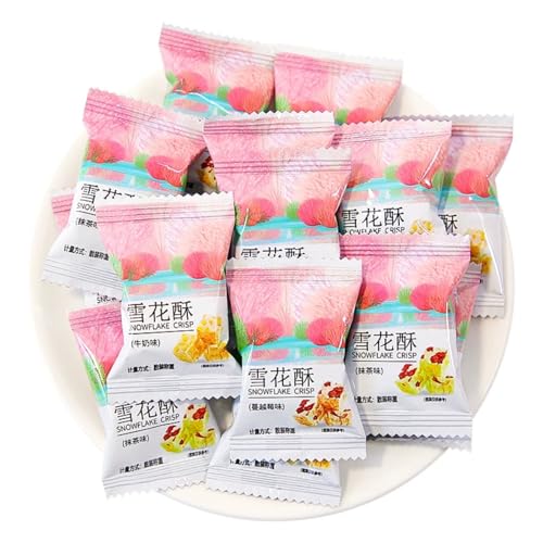 Schneeflocken-Snacks Cranberry-Süßigkeiten Matcha-Milch-aromatisierte Lebensmittelkuchen 10 g * 10 Packungen von WSYLS