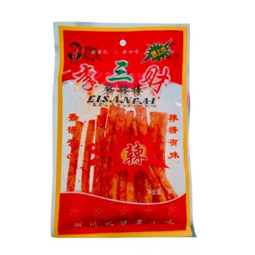 Spicy Strips 98g - Hot & Chewy Vegan Snack, Authentic Chinese Street Food, Gluten-Free, No MSG, No Preservatives - Perfect for Parties, Netflix & Spicy Lovers Spicy Strips 98g - Hot & Chewy Vegan Snack, Authentic Chinese Street Food, Gluten-Free, No MSG, No Preservatives - Perfect for Parties, Netflix & Spicy Lovers von WSYLS