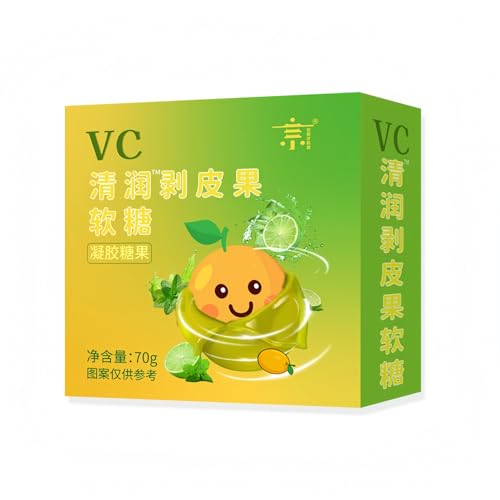 VC Qingrun Geschälte Frucht-Weichbonbons Einzeln Verpackt, Neue Weichbonbons, Gummibonbons, Snack-Fruchtsaftbonbons 70g von WSYLS
