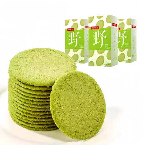 WSYLS-Chinesische Matcha-Kekse (40g/Box*3 Boxen), knusprige Matcha-Kekse, geeignet als Geschenk, Weihnachtsdessert oder Snack - knusprig und leicht süß von WSYLS