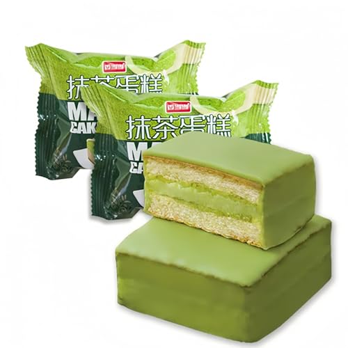 WSYLS-Chinesischer Matcha-Kuchen 500 g, fluffiger Grüntee-Kuchen, perfekt als Dessert oder Geschenk, gesunder Snack fürs Büro, die Schule oder die Teezeit WSYLS-Chinesischer Matcha-Kuchen 500 g, fluffiger Grüntee-Kuchen, perfekt als Dessert oder Geschenk, gesunder Snack fürs Büro, die Schule oder die Teezeit von WSYLS