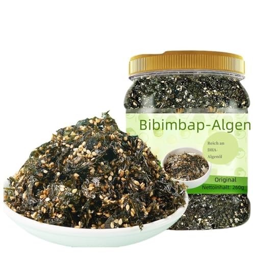 WSYLS Gemahlene Sesam-Algen, Algenflocken (250g/Dose) - Tolles Topping für Sushi, Reisbällchen und Salate - Knusprige Snacks für Kinder, asiatische Zutaten von WSYLS