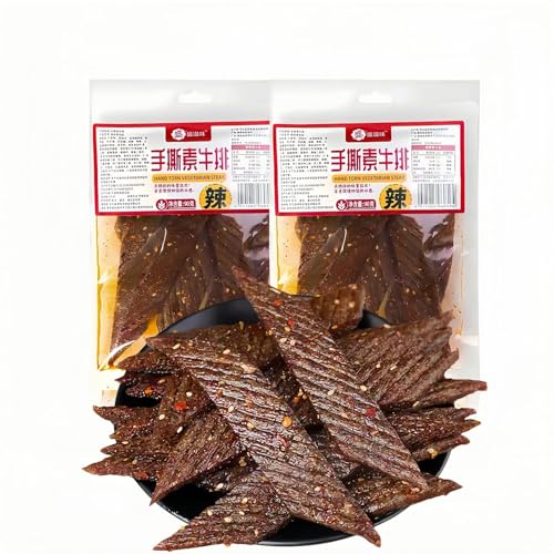WSYLS-Latiao Scharfe Gluten-Snacks (90 G/Packung * 2 Packungen) – Vegan – Asiatische Streetstyle-Snacks (Party/Büro/Filmabend) – Nostalgische Chinesische Snacks von WSYLS