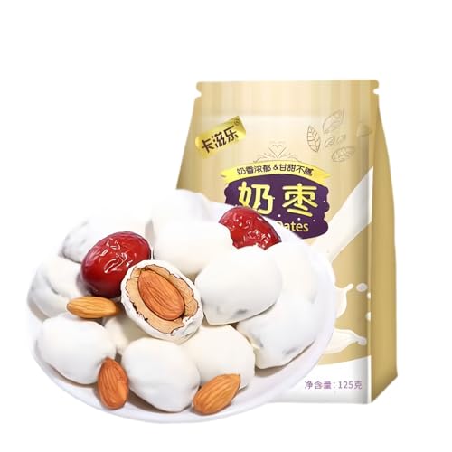 WSYLS-Mandel-Milch-Datteln | Weiche Milchcreme + Knusprige NussMandel-Milch-Datteln | Einzelverpackt, perfekter Gesund-Snack125g WSYLS-Mandel-Milch-Datteln | Weiche Milchcreme + Knusprige NussMandel-Milch-Datteln | Einzelverpackt, perfekter Gesund-Snack125g von WSYLS