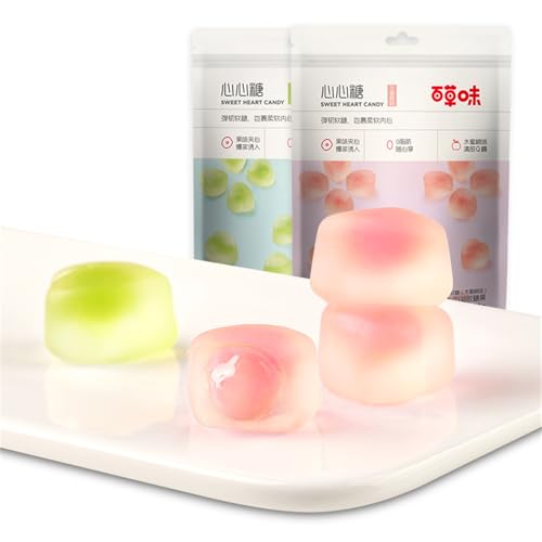 WSYLS | Pfirsichgeschmack, Apfelgeschmack, | Wachsbonbons | Chinesisches asiatisches Dessert | essbare Kristalle | Fruchtbonbons 100 g * 2 WSYLS | Pfirsichgeschmack, Apfelgeschmack, | Wachsbonbons | Chinesisches asiatisches Dessert | essbare Kristalle | Fruchtbonbons 100 g * 2 von WSYLS