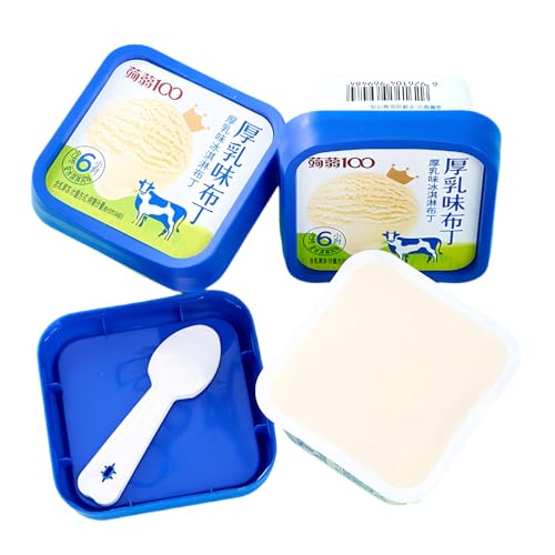 WSYLS-Pudding, Instant-Fruchtpudding-Dessert, chinesisches Dessert, Pudding mit mehreren Geschmacksrichtungen, 140 g/Box, asiatisches Essen, Gelee, Cup Pudding (Dicker Milchgeschmack) von WSYLS
