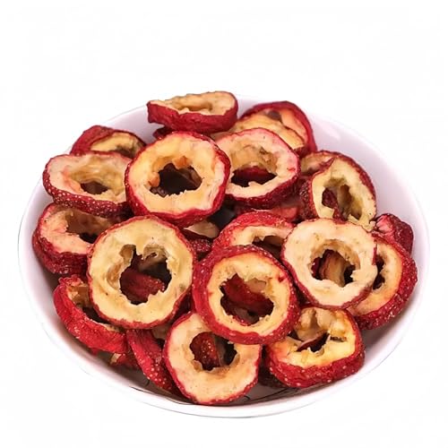 WSYLS-Rondelles de Fruits d'Aubépine Séchées - Collation Saine Sans Sucre Ajouté - Riche en Fibres & Antioxydants - Snack Végan & Sans Gluten (100g) von WSYLS