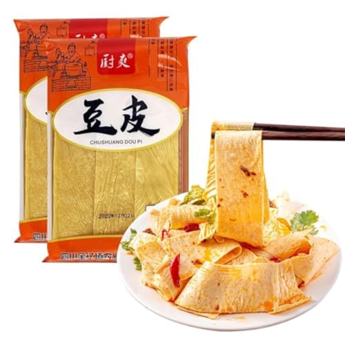 WSYLS Tofu-Haut 120 G * 2 Beutel Tofu-Haut Hot Pot Zutaten Tofu-Haut Tausend Blätter Kalter Salatbeutel von WSYLS