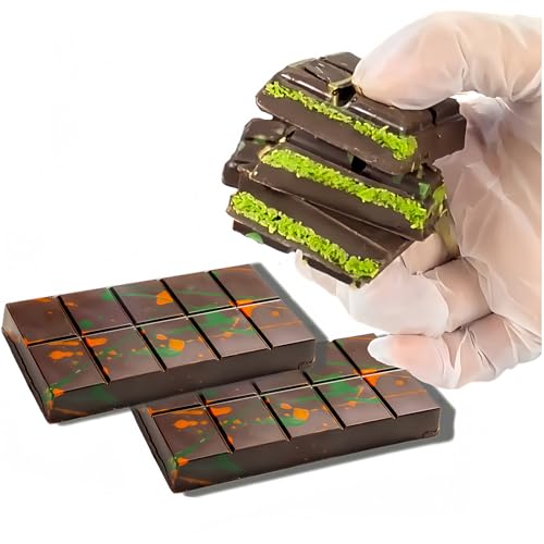 WSYLS-dubai Chocolate Schokolade Im Dubai-Stil, 55 G * 2 Stück, Pistazienschokolade, Reine Kakaobutter – Kein Kakaobutterersatz – Exquisite Schokoladensnacks Und Süßigkeiten von WSYLS