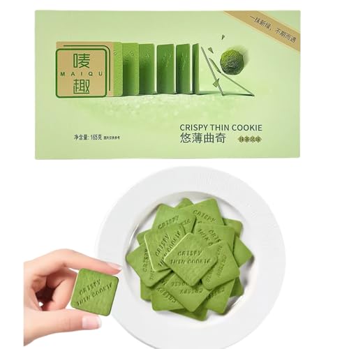 WSYLS-knusprige Matcha-Kekse, Chinesische Matcha-Kekse (165 g * 1 scatola), geeignet als Geschenk, Weihnachtsdessert oder Snack - knusprig und leicht süß von WSYLS