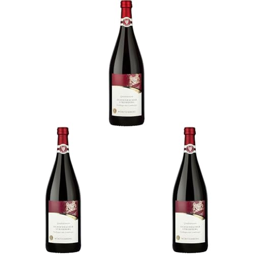 WZG Möglingen Ochsenbacher Stromberg Trollinger mit Lemberger QW halbtrocken (1 x 1.0 l) (Packung mit 3) von WZG