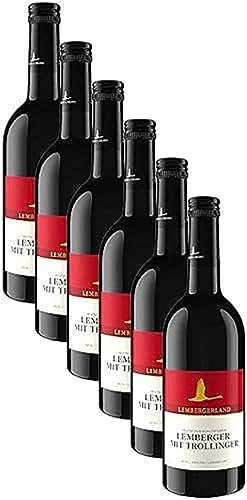 WZG Württemberger Wein Lemberger mit Trollinger QW Lembergerland halbtrocken (6 x 0.5l) von WZG