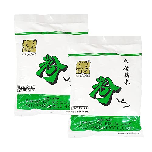 Chang Glutinous Reismehl, 400 g, 2 Packungen Chang Glutinous Reismehl, 400 g, 2 Packungen von WaNaHong