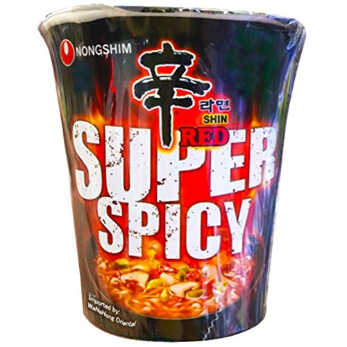 Nongshim Shin Instant Nudelbecher - Super Spicy (6 Stück) limitierte Auflage von WaNaHong