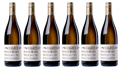 6x 0,75l - Wageck - Bissersheim - Chardonnay - Qualitätswein Pfalz - Deutschland - Weißwein trocken von Wageck