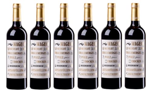6x 0,75l - Wageck - Bissersheim - Merlot - Qualitätswein Pfalz - Deutschland - Rotwein trocken von Wageck