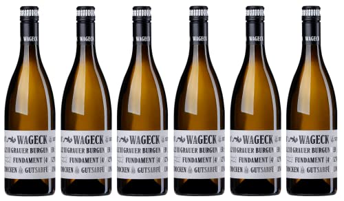 6x 0,75l - Wageck - Fundament - Grauer Burgunder - Qualitätswein Pfalz - Deutschland - Weißwein trocken von Wageck
