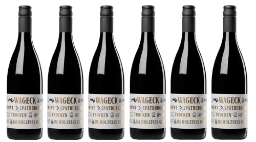 6x 0,75l - Wageck - Fundament - Spätburgunder - Qualitätswein Pfalz - Deutschland - Rotwein trocken von Wageck