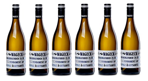 6x 0,75l - Wageck - Fundament - Weißer Burgunder - Qualitätswein Pfalz - Deutschland - Weißwein trocken von Wageck