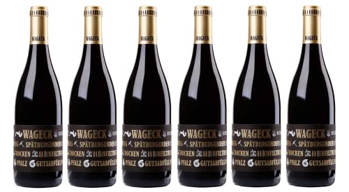 6x 0,75l - Wageck - Goldberg - Spätburgunder - Qualitätswein Pfalz - Deutschland - Rotwein trocken von Wageck
