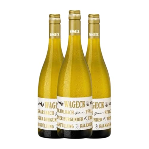 Wageck Weißburgunder Pfälz 75 cl Weißwein (Karton mit 3 Flaschen von 75 cl) von Wageck