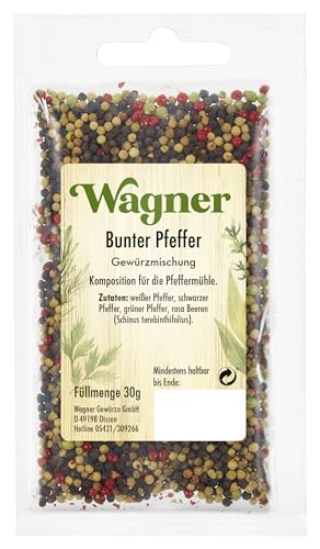 Wagner Gewürze Bunter Pfeffer ganz Gewürzmischung (1 x 30 g) von Wagner Gewürze