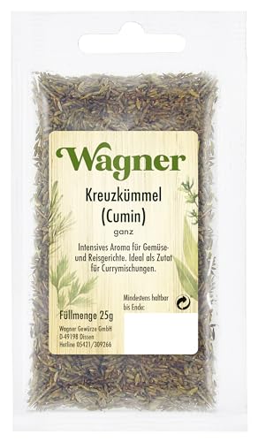 Wagner Gewürze Cumin (Kreuzkümmel) ganz, 5er Pack (5 x 25 g) von Wagner Gewürze