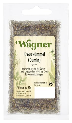 Wagner Gewürze - Cumin (Kreuzkümmel) ganz | 25 g im Beutel von Wagner Gewürze