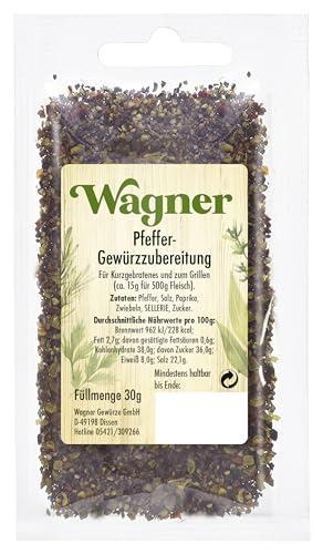 Wagner Gewürze Gewürzter Pfeffer, 5er Pack (5 x 30 g) von Wagner Gewürze