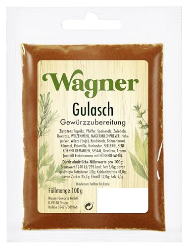 Wagner Gewürze Gulasch Gewürzzubereitung, 100 g Wagner Gewürze Gulasch Gewürzzubereitung, 100 g von Wagner Gewürze