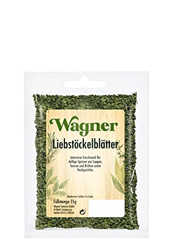 Wagner Gewürze Liebstöckelblätter gerebelt, 7er Pack (7 x 15 g) von Wagner Gewürze