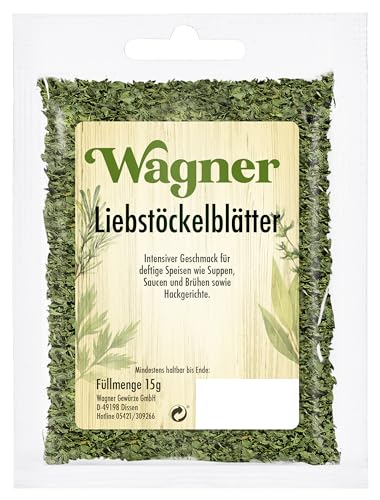 Wagner Gewürze Liebstöckelblätter gerebelt, 7er Pack (7 x 15 g) von Wagner Gewürze