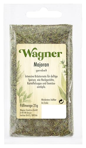 Wagner Gewürze - Majoran gerebelt | 25 g im Beutel Wagner Gewürze - Majoran gerebelt | 25 g im Beutel von Wagner Gewürze