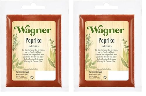 Wagner Gewürze Paprika edelsüß, 100 g (Packung mit 2) von Wagner Gewürze