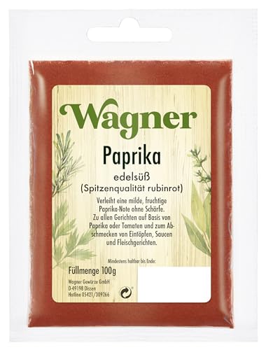 Wagner Gewürze Paprika edelsüß original brasilianisch, 7er Pack (7 x 100 g) von Wagner Gewürze