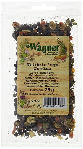 Wagner Gewürze Wildeinlege-Gewürzmischung, 4er Pack (4 x 25 g) von Wagner Gewürze