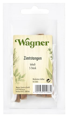 Wagner Gewürze Zimtstangen, 4er Pack (4 x 26 g) von Wagner Gewürze