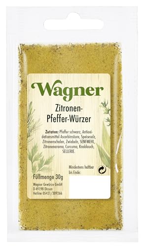 Wagner Gewürze Zitronenpfeffer Gewürzzubereitung, 30 g Wagner Gewürze Zitronenpfeffer Gewürzzubereitung, 30 g von Wagner Gewürze