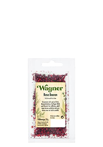 Wagner Green Forest Schinus Früchte /Rosa Beeren, 5er Pack (5 x 20 g) von Wagner Gewürze