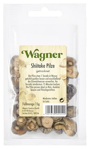 Wagner Green Forest - Shiitake Pilze (fernöstliche Würzpilze) | 15 g im Beutel von Wagner Gewürze