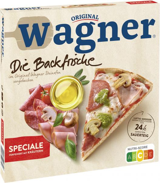 Original Wagner Die Backfrische Speciale Pizza mit Frühlingskräuter-Pesto von Wagner