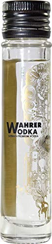 Wahrer Vodka (Bio) Fünffach destillierte Premium Vodka (1 x 50ml) - Craft Spirits Award Berlin 2018: Gold Best of Class Wodka aus Spitzen - Spirituosen - Manufaktur an der Grenze Hamburgs von Wahrer Vodka
