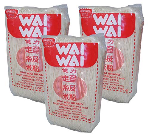 3er Pack Reisnudeln WAI WAI Rice Vermicelli [3x 200g] Reis-nudeln von Wai Wai