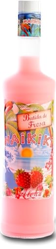 Batida de Fresa Waikiki Erdbeerlikör mit Sahne - Exotischer Genuss mit tropischem Flair. 0,7 L, Alk. 16% Vol. von Waikiki