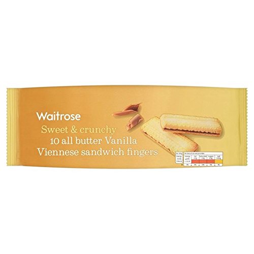 Alle Butter Viennese Kekse 150G Waitrose (Packung mit 4) von Waitrose