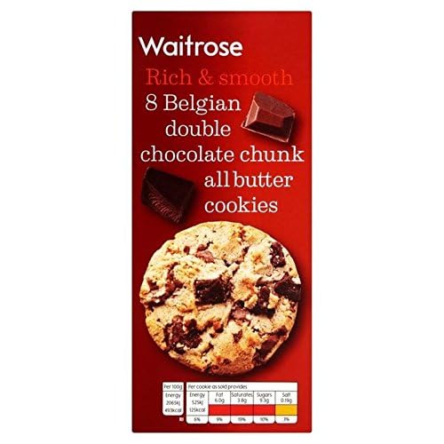 Belgischen Choc Chunk Cookies Waitrose 200G (Packung mit 6) von Waitrose