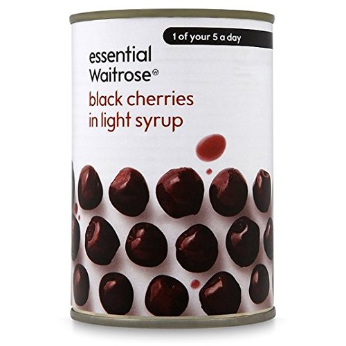 Black Cherries in Light Sirup essential Waitrose 425 g von Waitrose