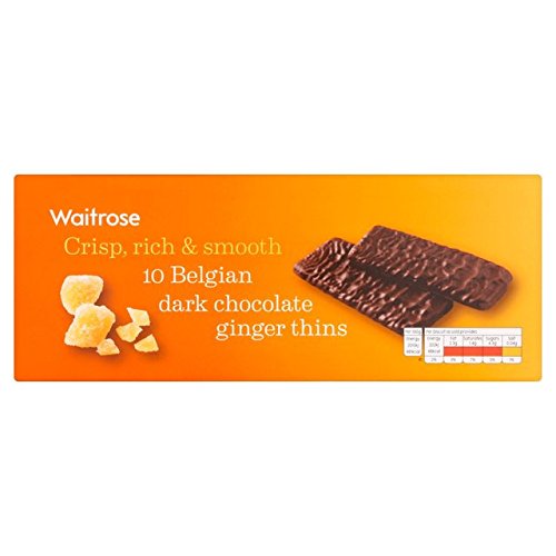 Dark Chocolate Ingwer Thins Waitrose 100 g von Waitrose
