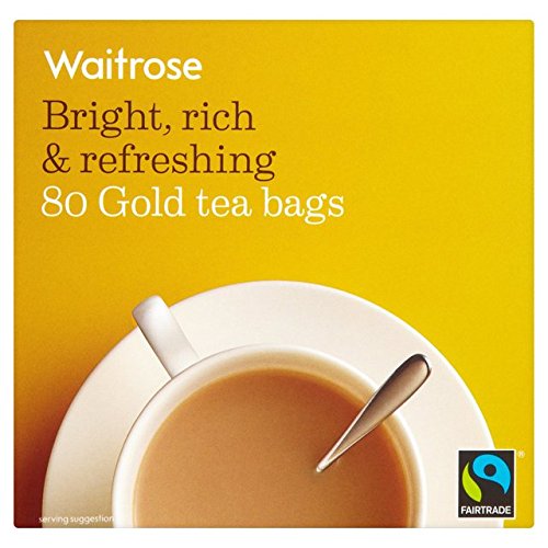 Gold-Teebeutel Waitrose 80 pro Packung von Waitrose