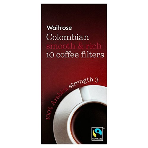 Kolumbianische Einzelkaffeefilter Waitrose 10 Stück pro Packung von Waitrose